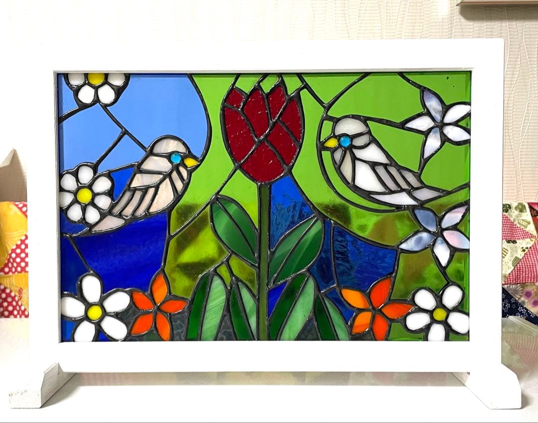 ステンドグラスパネル【思い出】