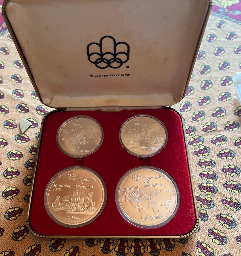 1976年 カナダモントリオール五輪 記念銀貨4枚セット - メルカリ