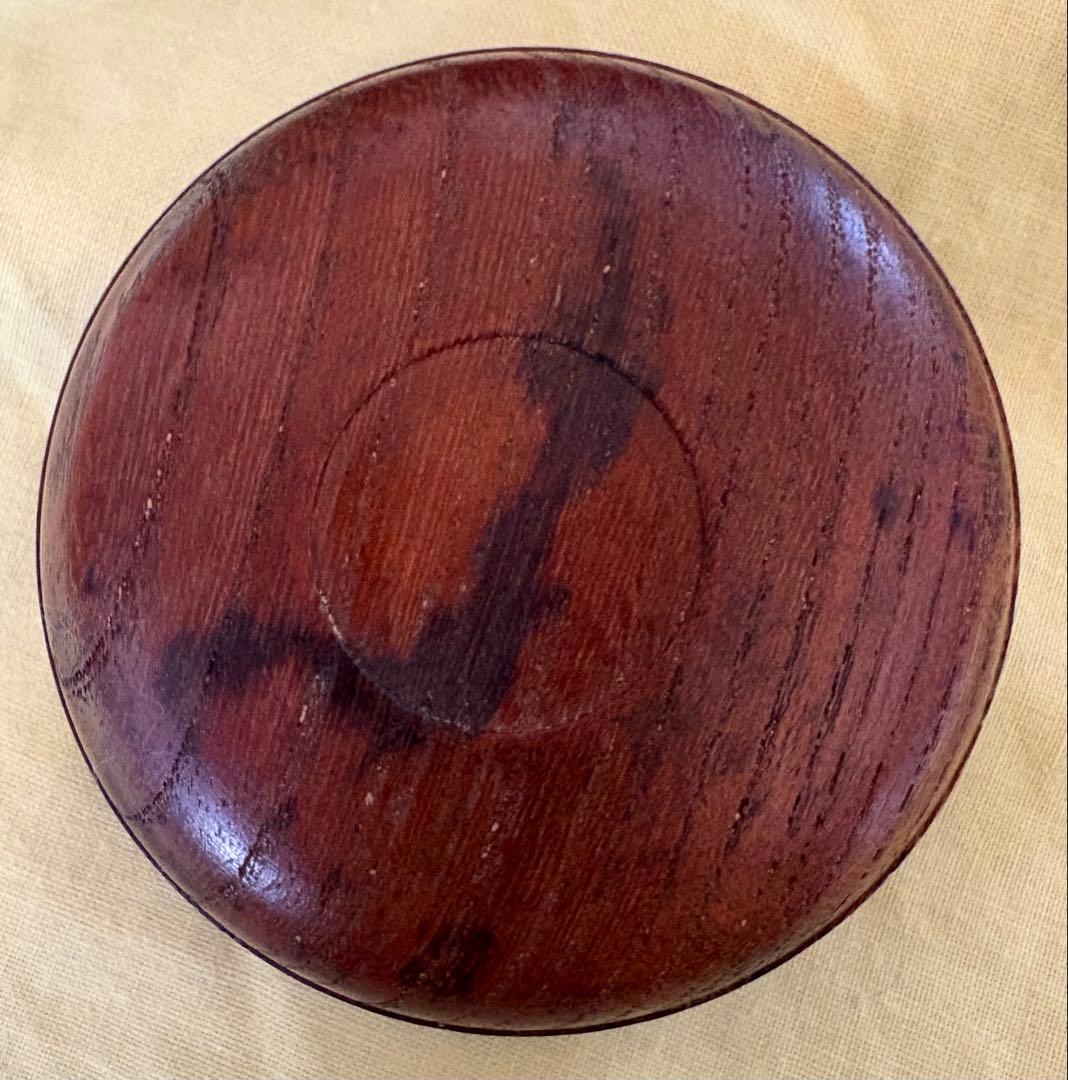 年代物　アンティーク　達磨　だるま　香合　木製　桐箱入り　茶道　香道