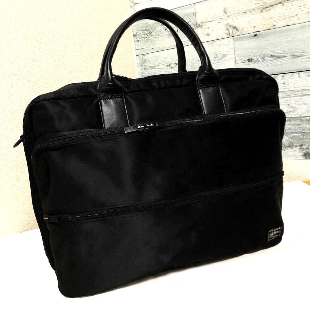 未使用級✨ポータータイム オーバーナイト 2way ボストン 3層 A4ブラック