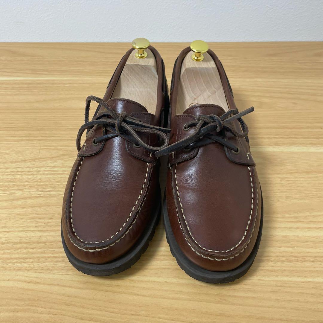 パラブーツ　デッキシューズ　MALO レザー　ブラウン　8.5