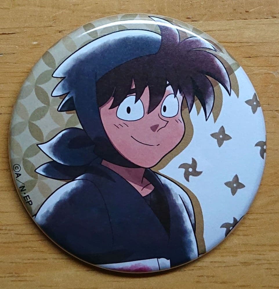 忍たま乱太郎 土井半助 トレーディング缶バッジ カラオケの鉄人コラボ