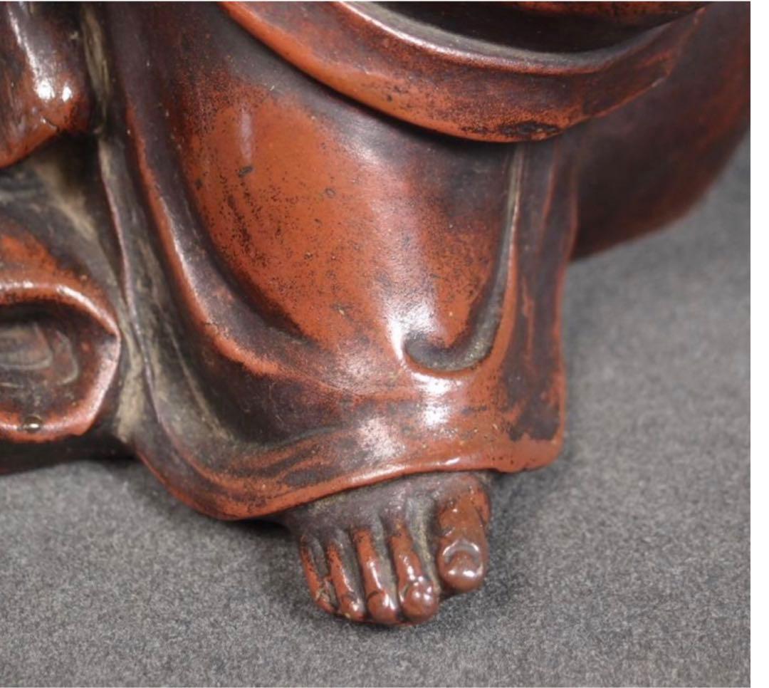 送料無料 値下げ中 江戸期古備前焼 伏香炉/置物