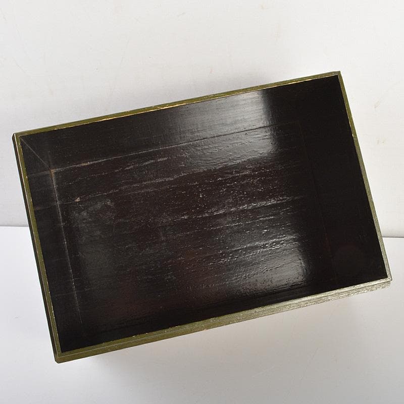 茶道具　面朱茶箱　茶碗　棗など　七点　一式　仕覆付　C　R7368