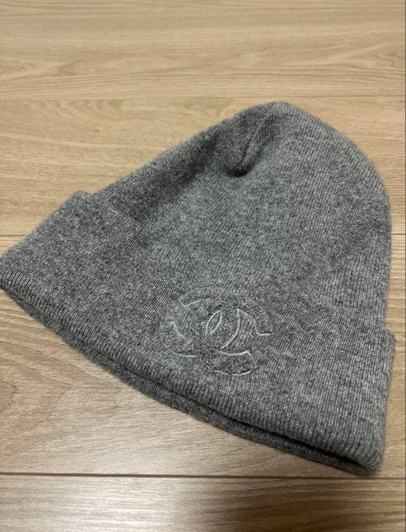 CHANEL シャネル ニット帽 ビーニー グレー ジェニ着用 希少