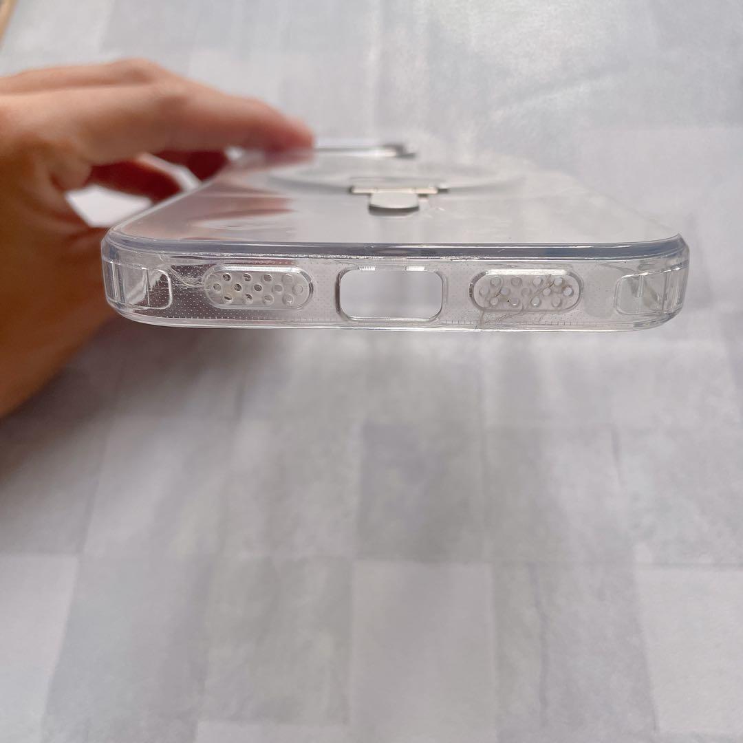 iPhone 14 Pro Max用】スタンド一体型 ケース クリア