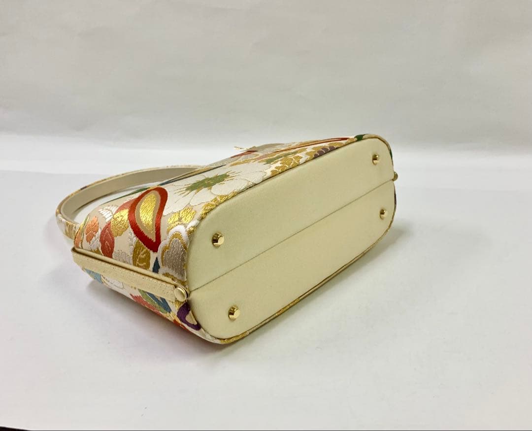 m　正絹　帯地西陣織　 　高級草履バック ZB146