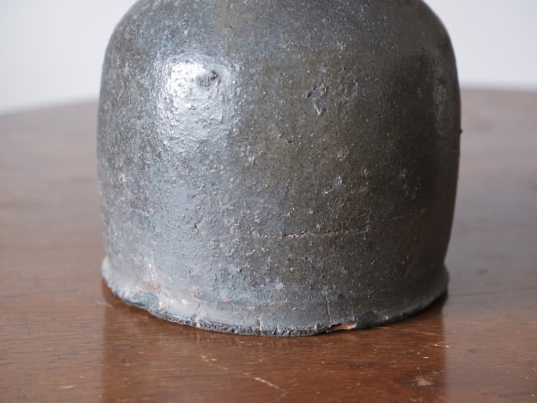 新羅土器 徳利 朝鮮美術 自然釉 酒器 花瓶 花入 古道具 Q1966