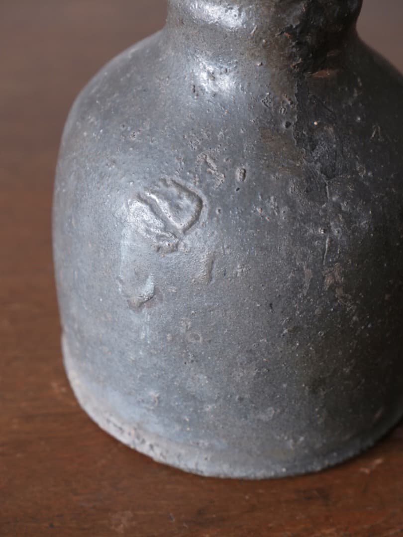 新羅土器 徳利 朝鮮美術 自然釉 酒器 花瓶 花入 古道具 Q1966