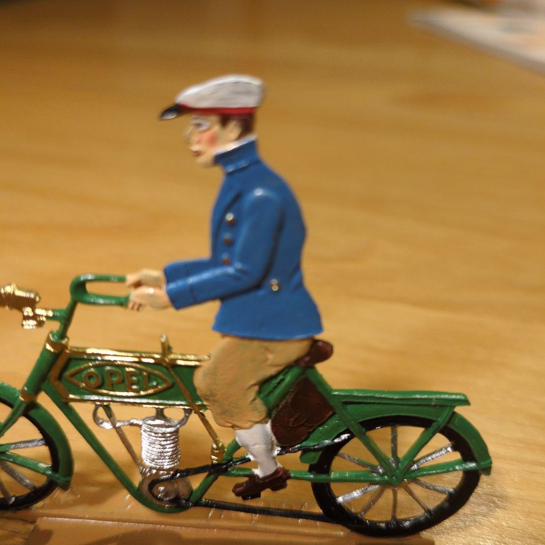 エルツ　バベットシュバイツァー社　錫の置物（オペルバイク1905年）