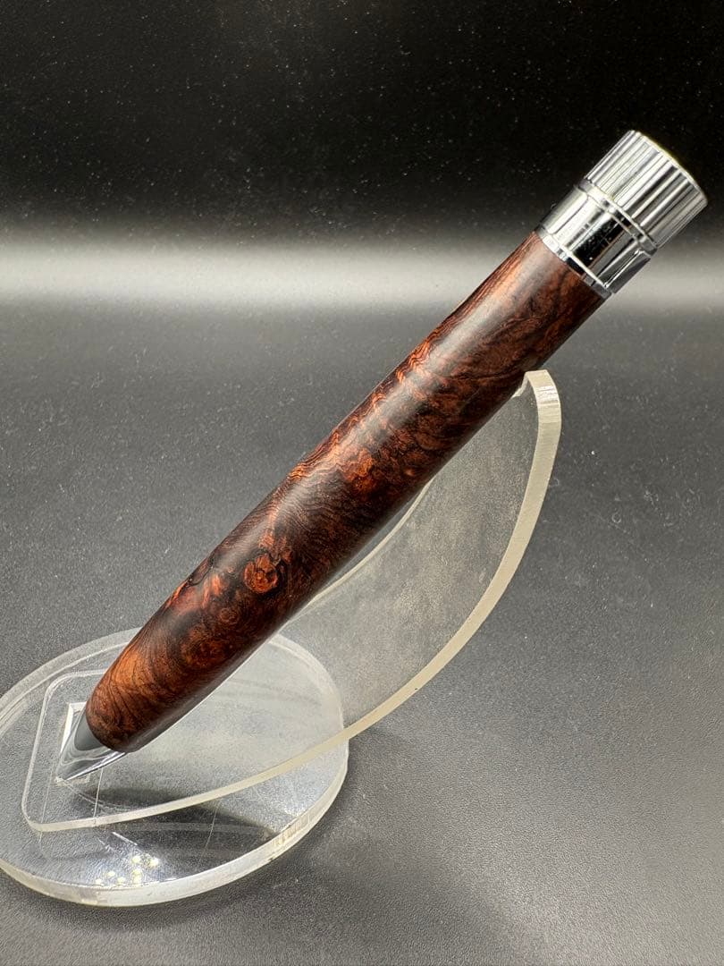 510極上 ホンジュラスローズウッド 瘤杢 KATO203 回転式ボールペン