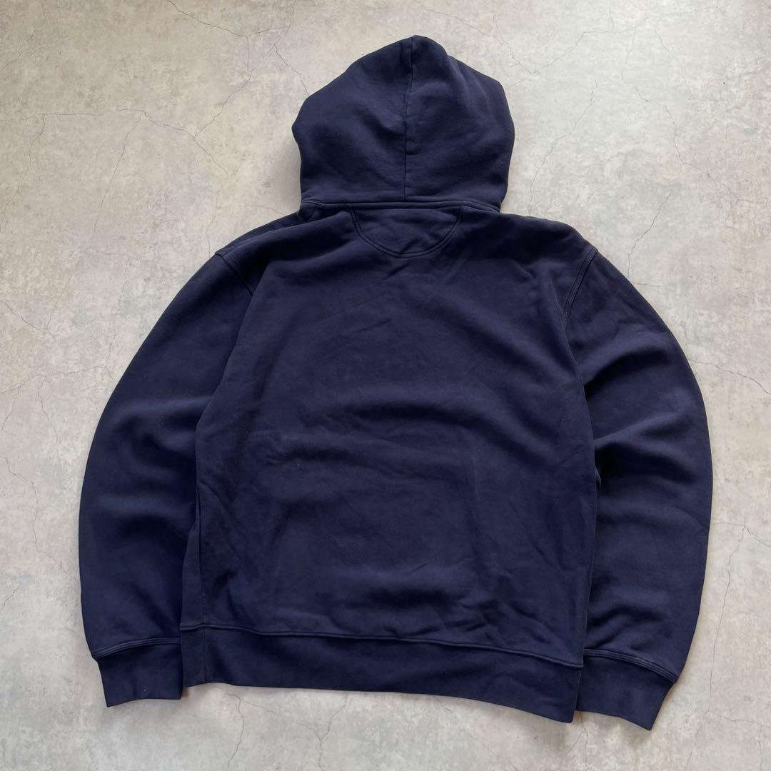 STUSSY ステューシー パーカー デカロゴ ネイビー