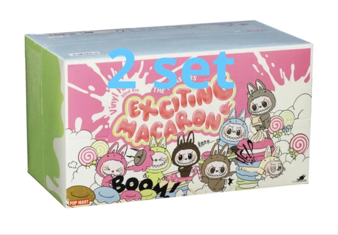 Exciting Macaron ぬいぐるみキーホルダー 2セット ぬいぐるみ POPMART Exciting Macaron - Toffee&Green Pop Mart x THE