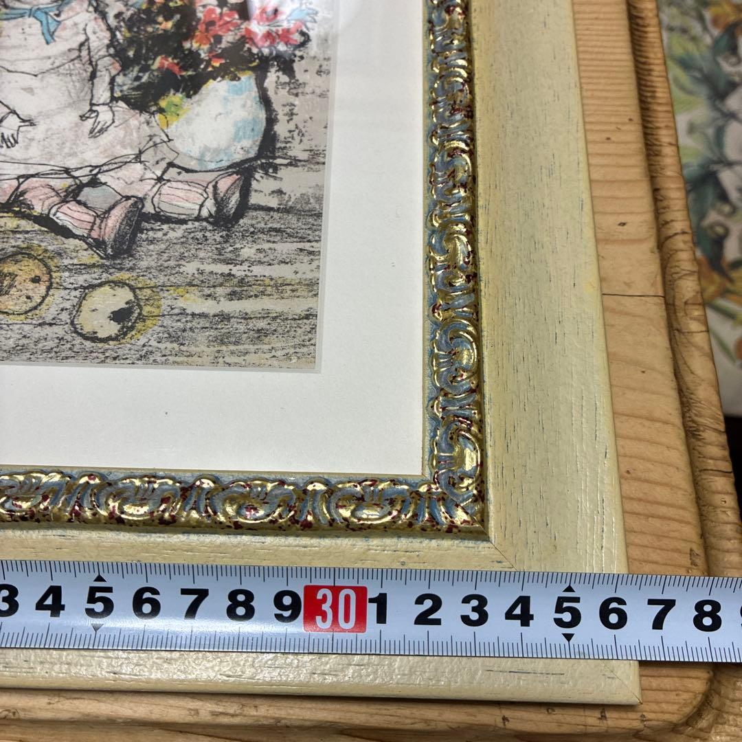 ジャン•ジャンセン フランス 人形のある静物 リトグラフ