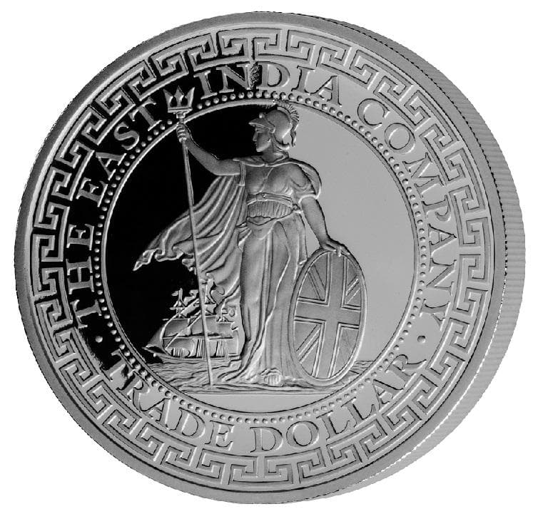 2018 イギリス トレードダラー 英国貿易ドル 1オンス銀貨 PF69UC