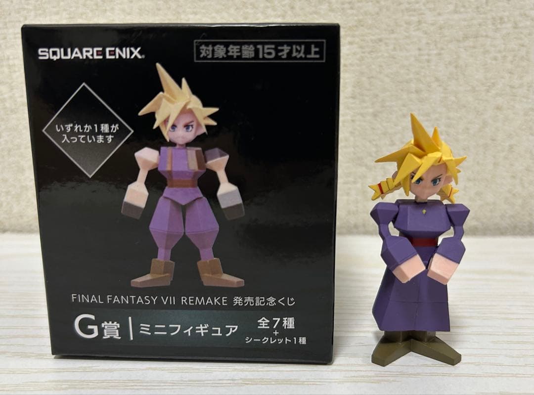 美品)FF7 一番くじ ミニフィギュア 女装クラウド シークレット