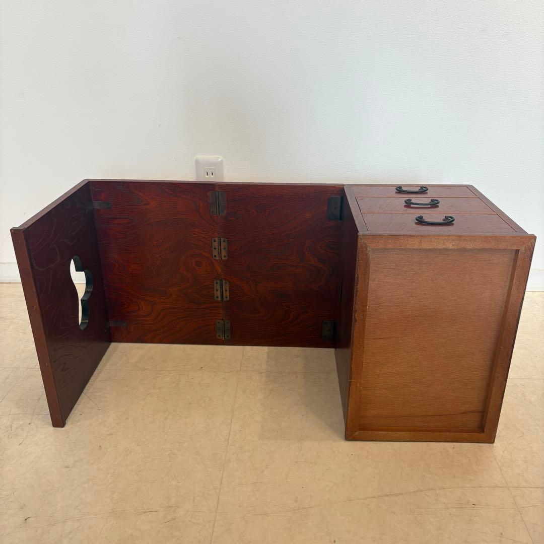 片袖机 折りたたみ文机 レトロ家具 アンティーク 時代家具