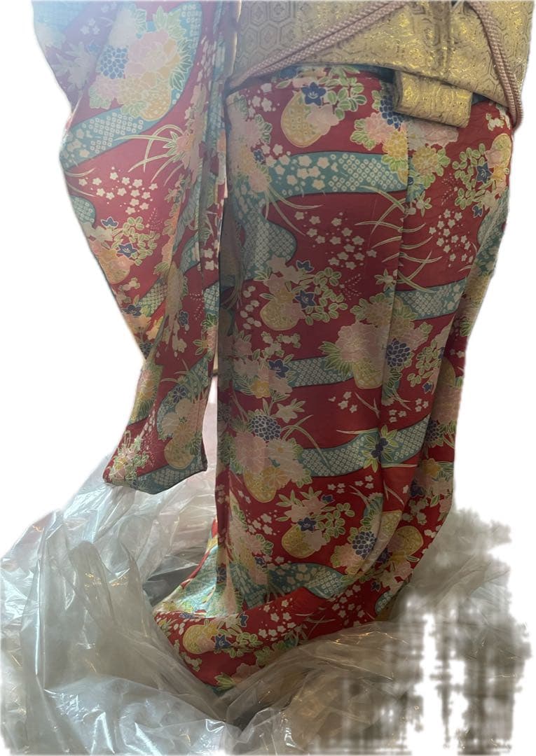 花柄 浴衣 等身大 ペコちゃん