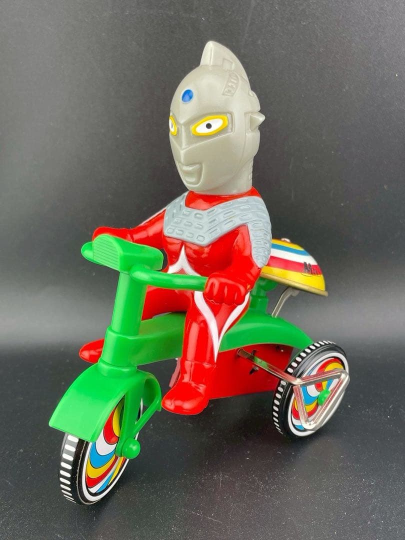 中古品】 ウルトラセブン 三輪車 ミニ ブルマァク M1号 ゼンマイ 円谷