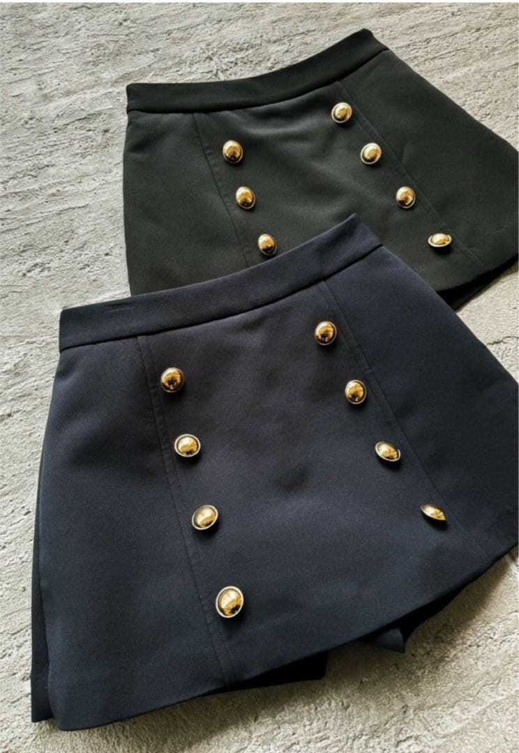 sheller アンティークボタンキュロット