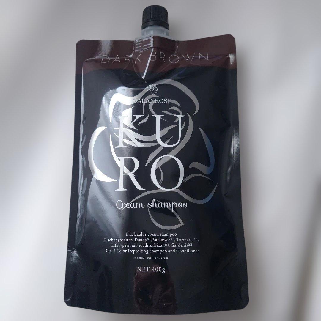 KURO ダークブラウン クリームシャンプー 400g - メルカリ