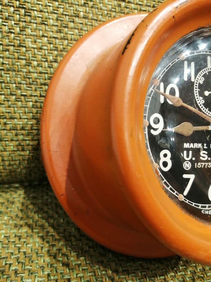 U.S.NAVY  WW2  BOAT  CLOCK 40年代　ビンテージ