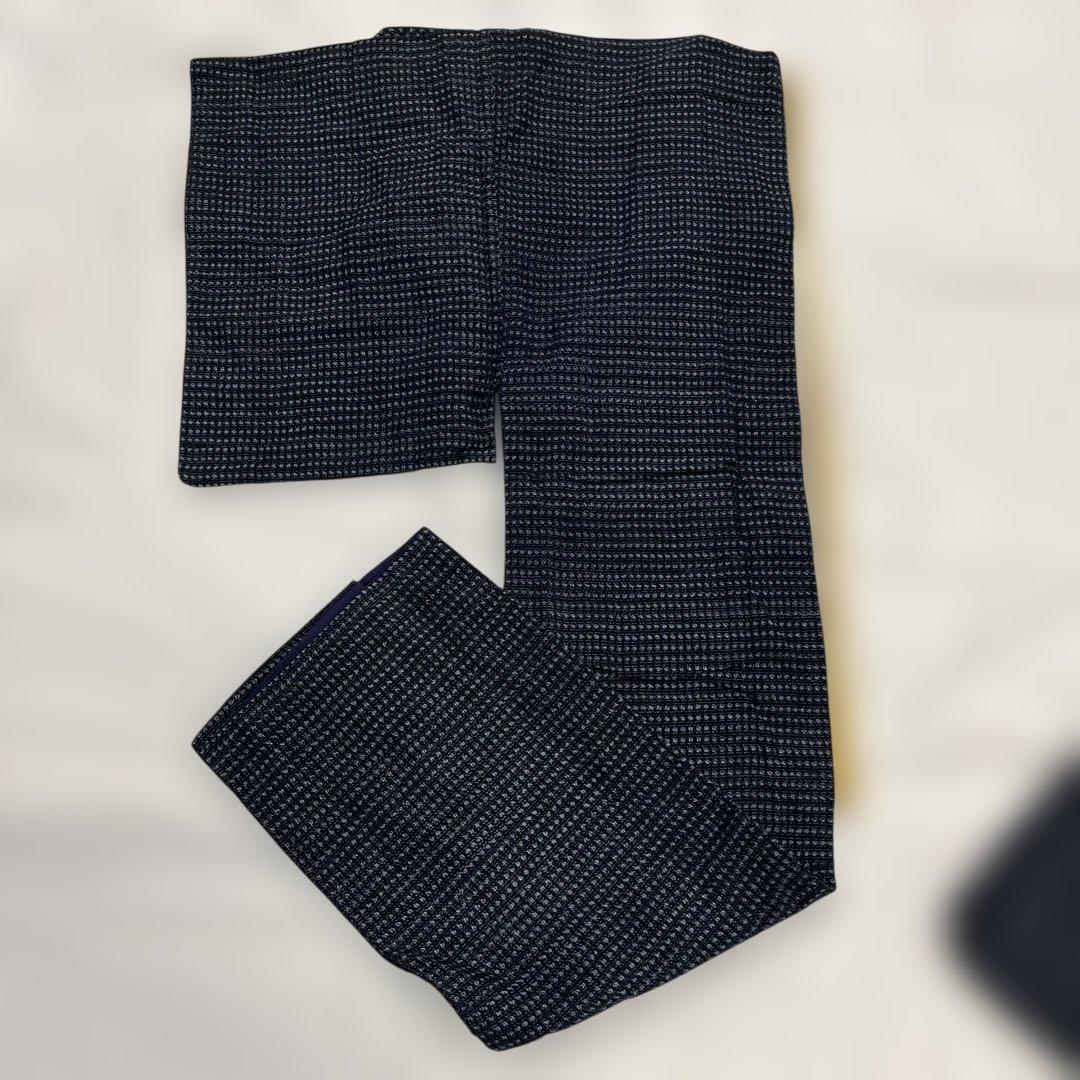 120 書生絣　羽織　着物　リメイク用