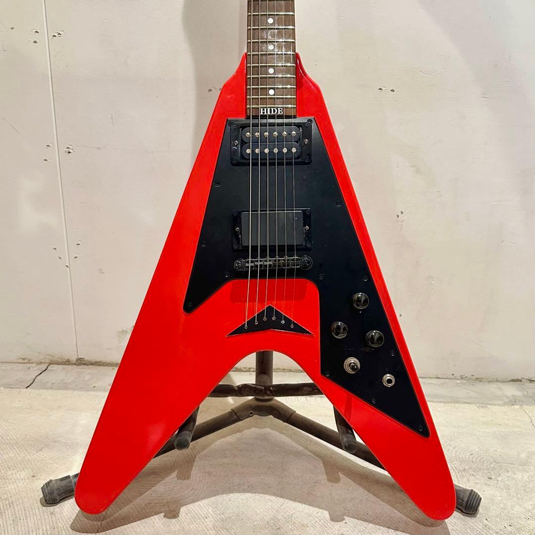 限定1点/赤フライングV/hideさん機材紹介登場機の再現品
