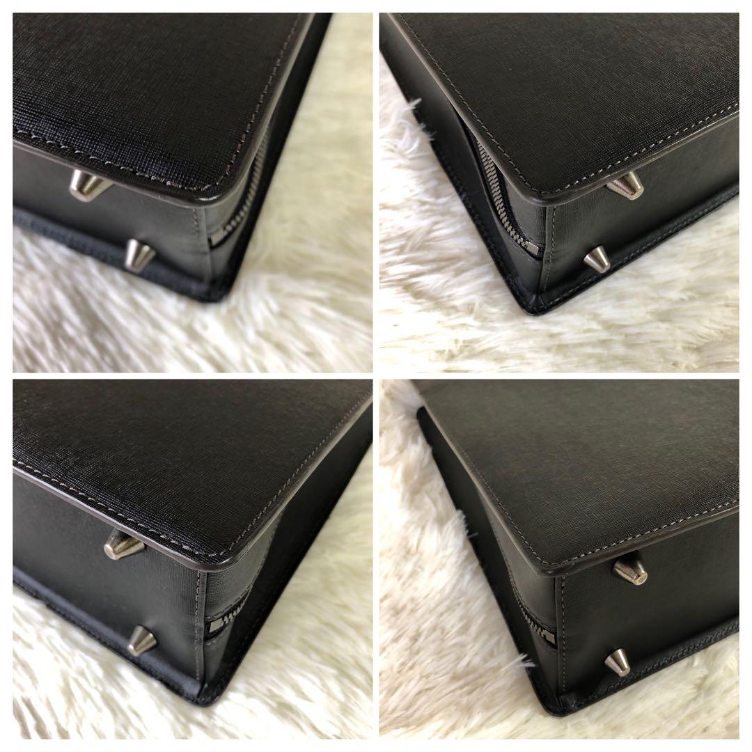 未使用級 フジタカ ディアマン レザー ビジネスバッグ 2way A4B4収納可