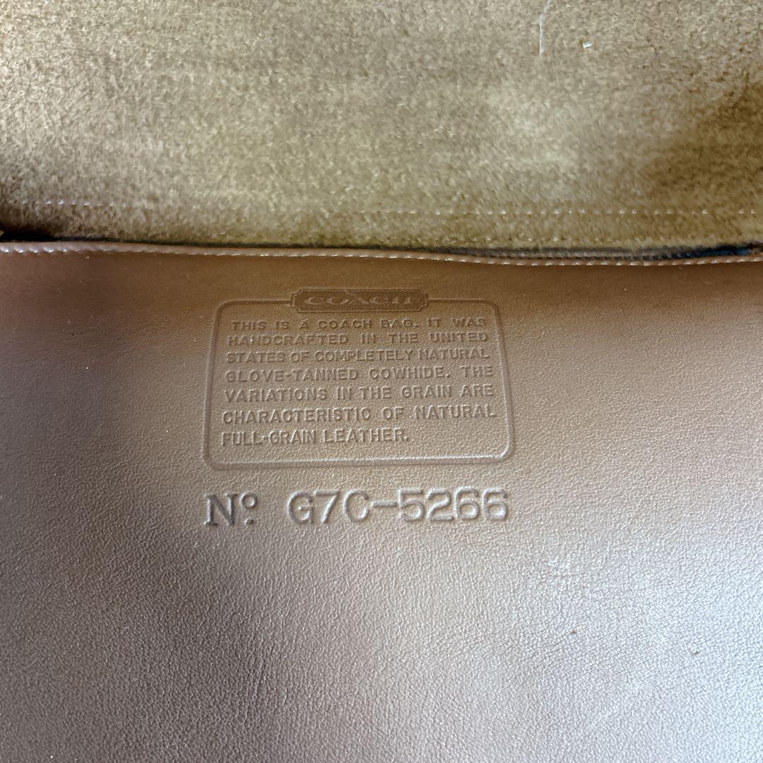 未使用 COACH オールドコーチ レザー ビジネスバッグ 2wayブラウン