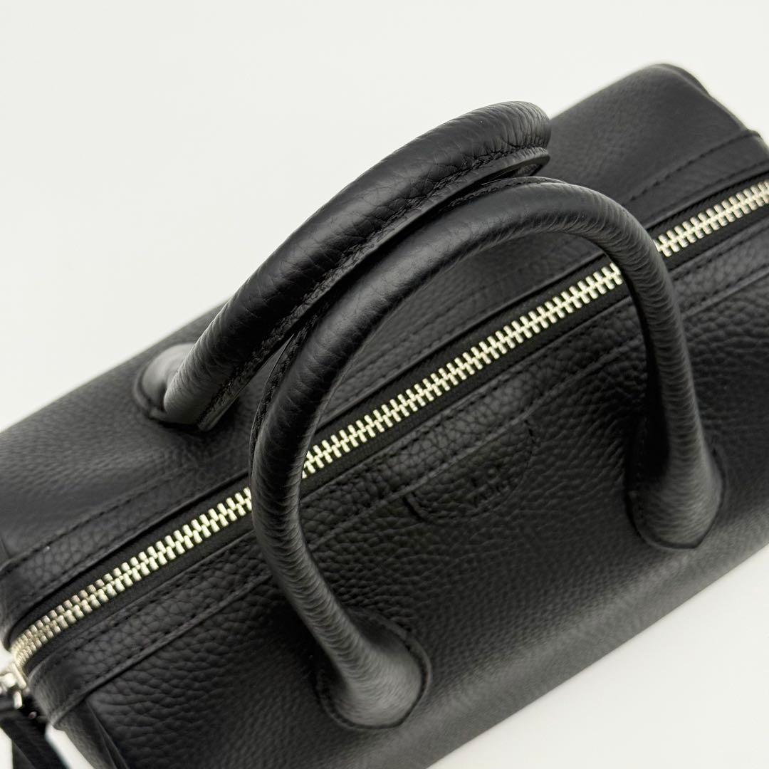 【未使用級】VASIC ヤンチェオンテンバール 2way ハンドバッグ 黒