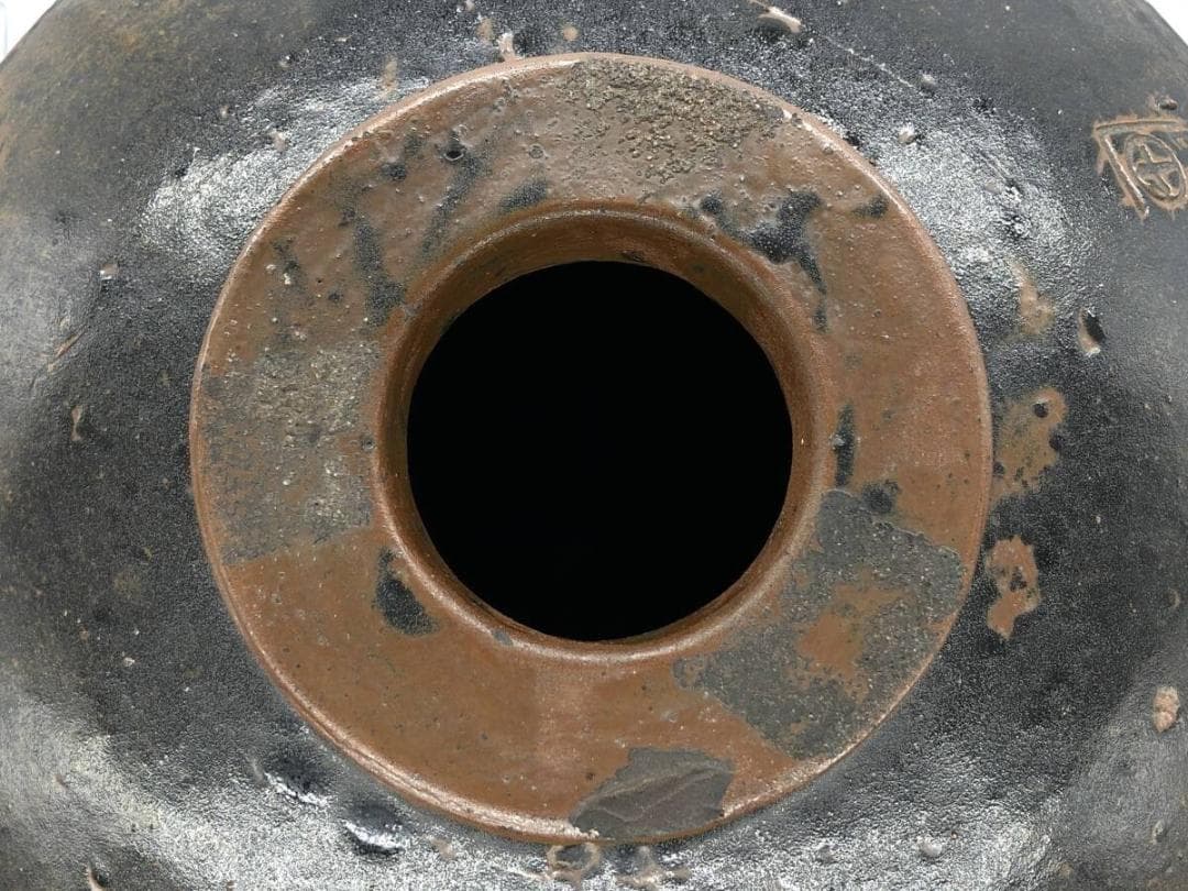 古薩摩】苗代川焼 薩摩雲助（うんすけ）丸十文』酒樽 一斗樽