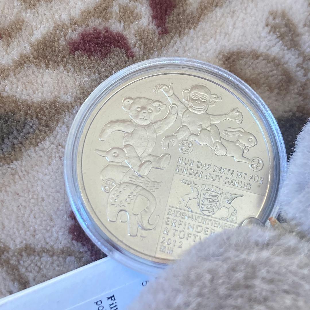 【極美品・限定品】シュタイフ テディベア メダイユ グレー 16cm 証明書付