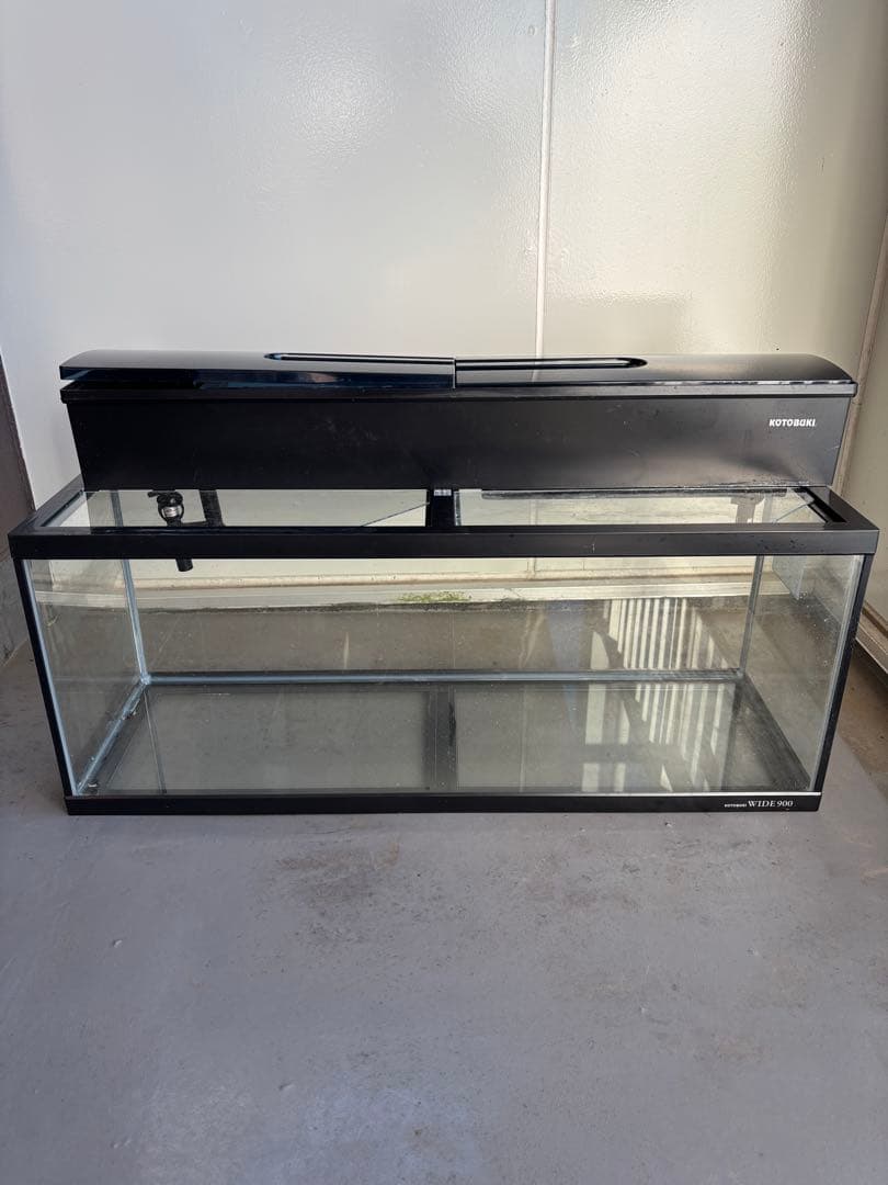 ア*ラ様 コトブキ　90cm曲げガラス水槽(ガラス蓋/濾過器/温度計/サーモヒー プログレ（コトブキ工芸） コトブキ プログレ900 90cm曲げガラス