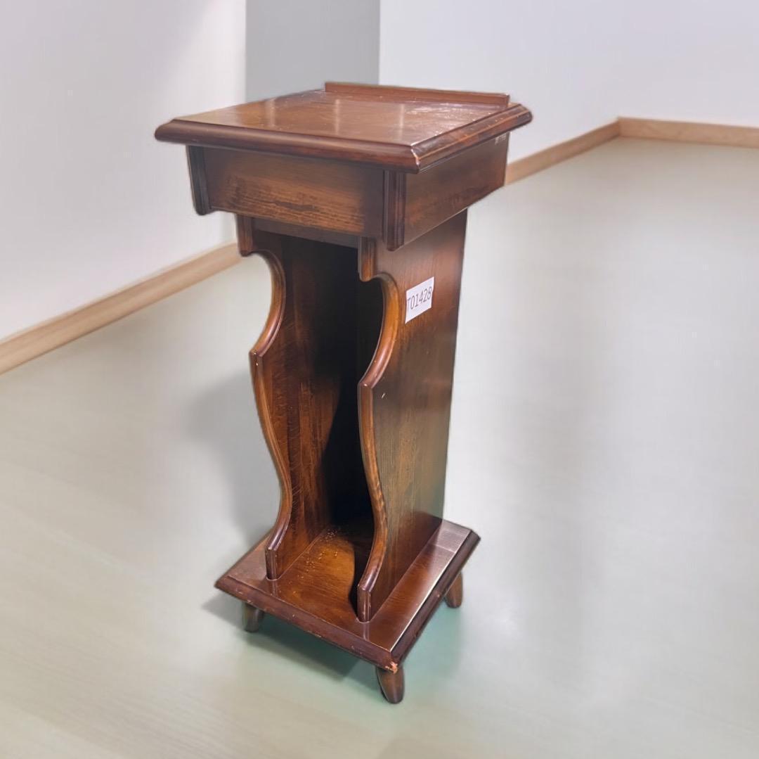 カリモク 電話台 花台 インテリア 木製 アンティーク ビンテージ