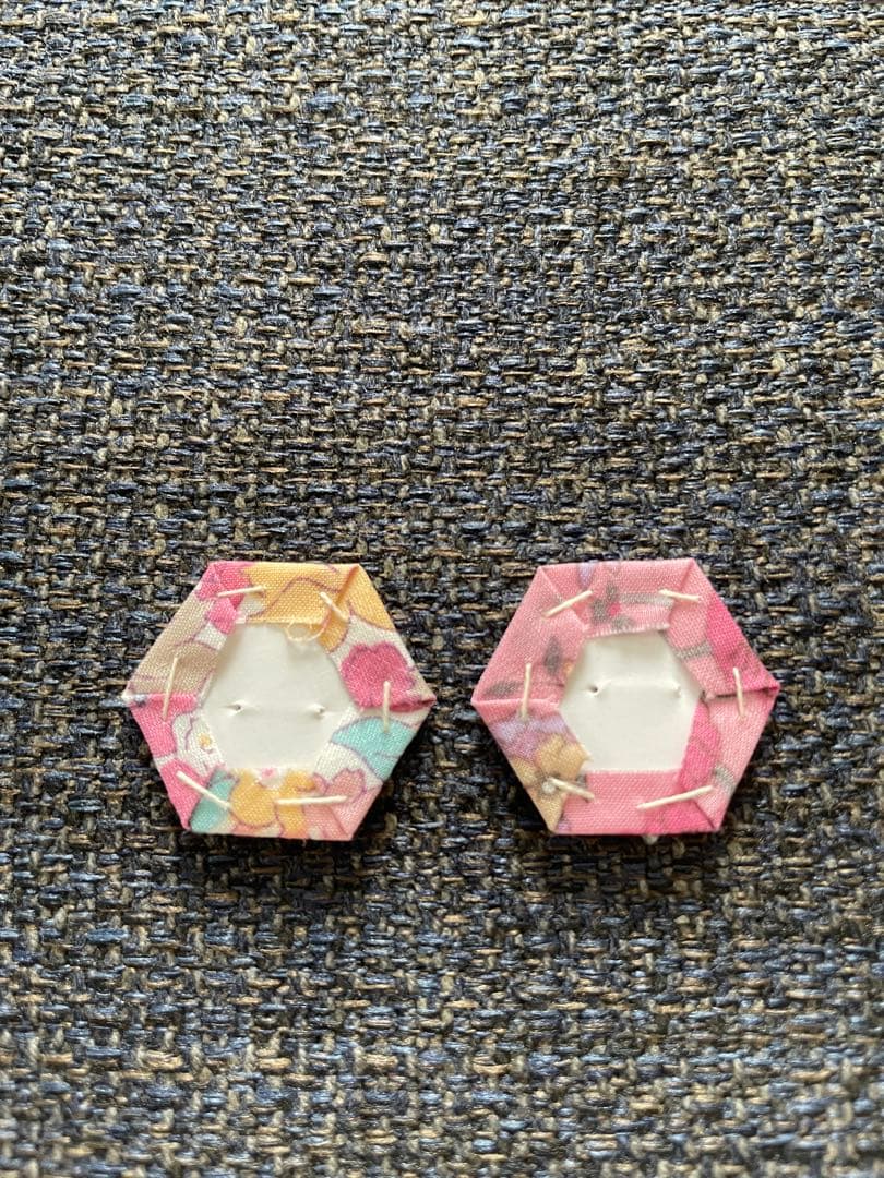 （369）ヘキサゴン 正六角形 パッチワーク 製作途中