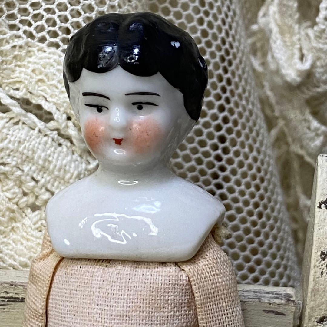 アンティークチャイナヘッドドール16センチドイツ