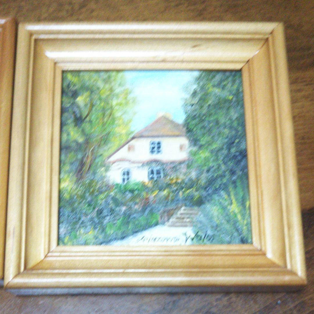 ポーランド購入 ミニ絵画 4枚