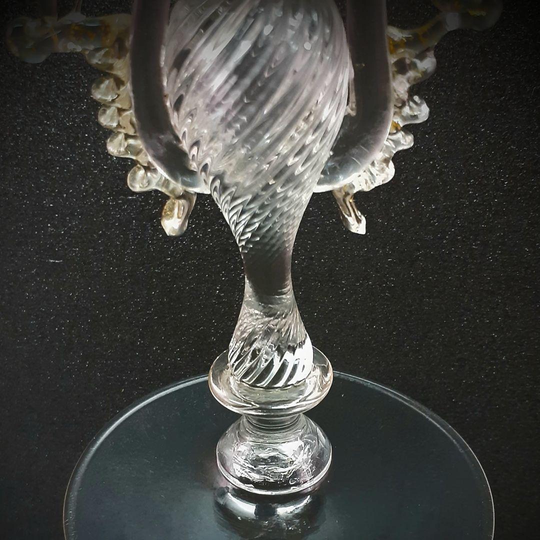 MURANO La Fenice ムラノ ラ フェニーチェ 双耳 ドラゴングラスの通販