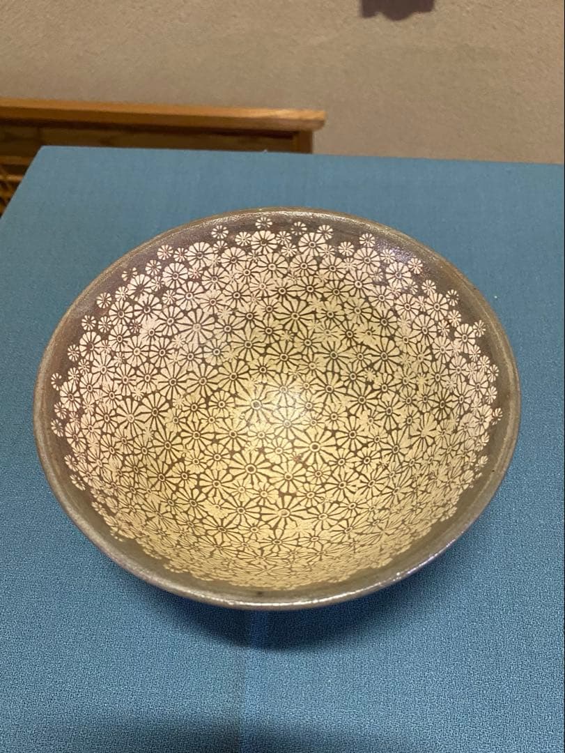 茶道具/高麗三島茶碗 柳昌坤 造 瑞昌窯 共箱 韓国 柳昌坤 高麗三島茶碗