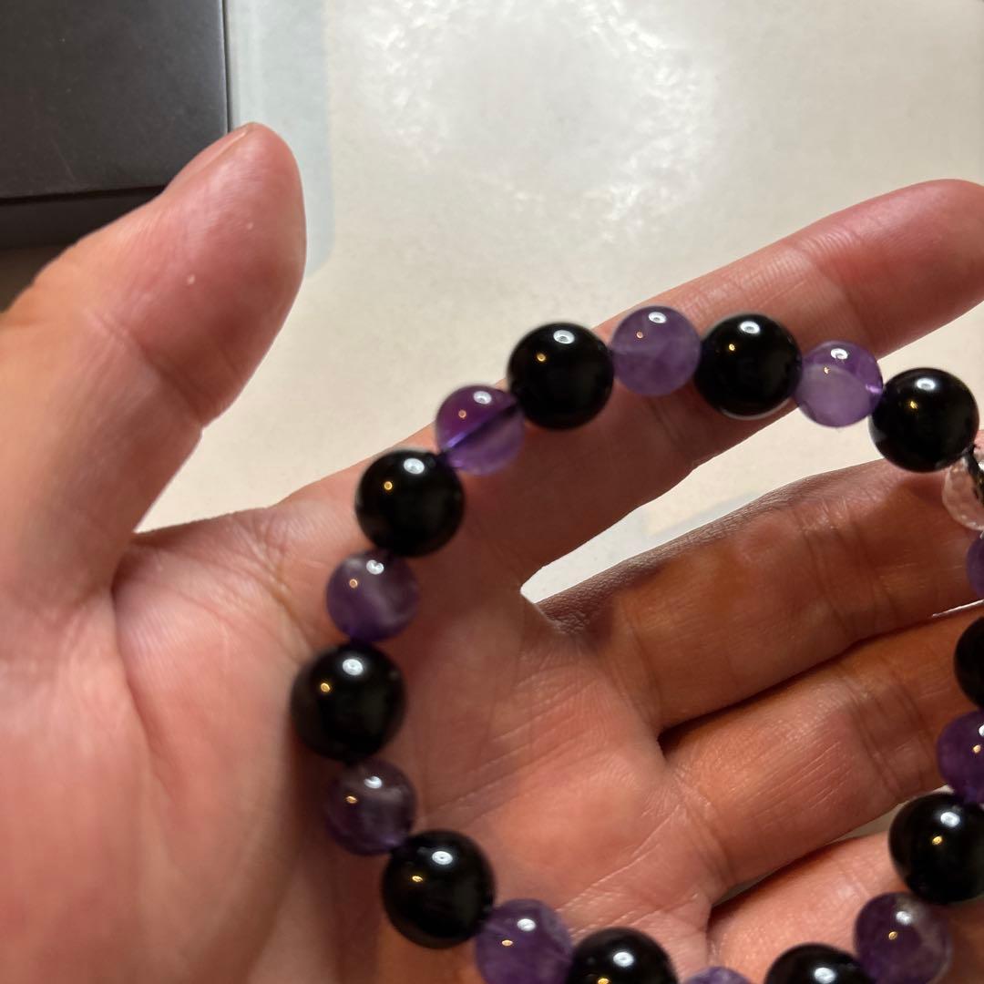 わっちさん専用！モリオンとアメジストと水晶で魔除けが最強化したかも！綺麗！