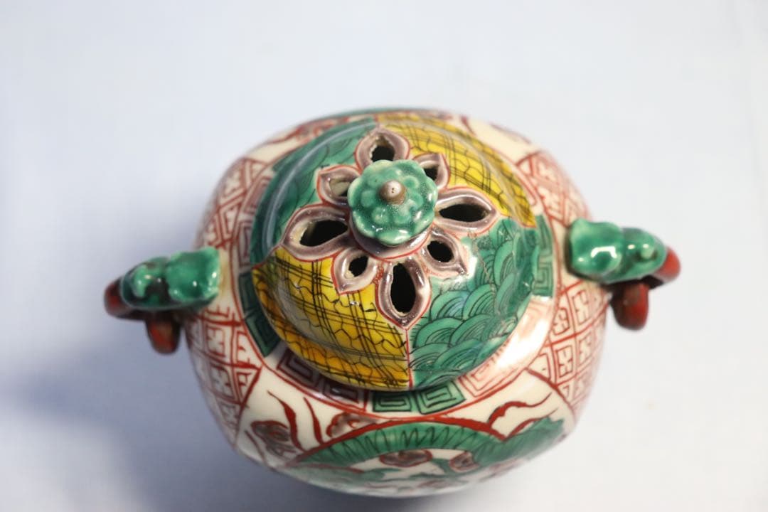 九谷焼 龍紋香炉 吉田屋 訳あり 送料込み1113