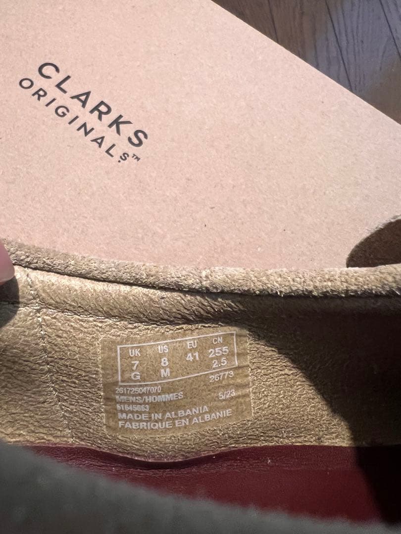 Clarks Wallabee Loafer 26cm メープル