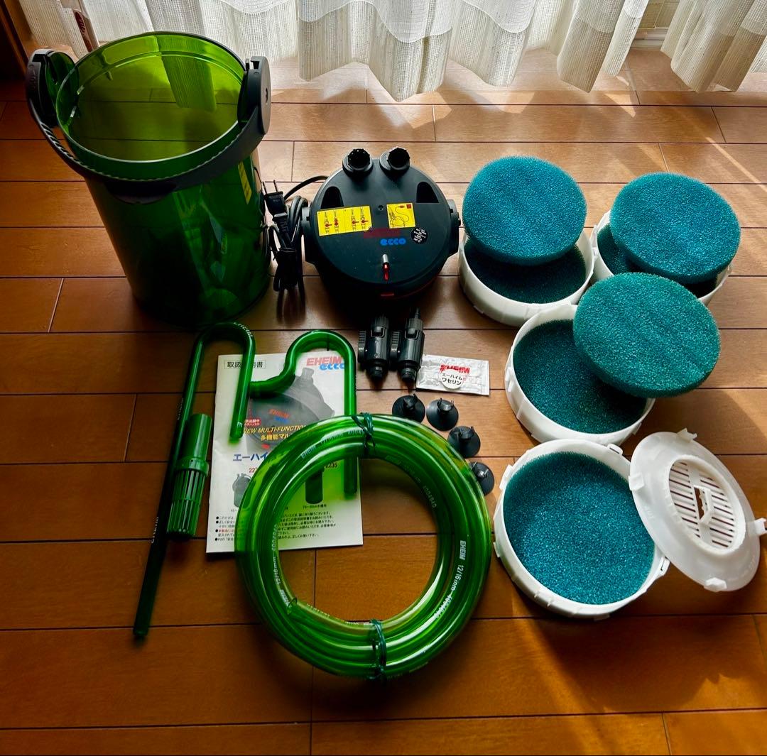 エーハイムエコフィルター2235 ＋ サブフィルター2215 ＋ ダブルタップ