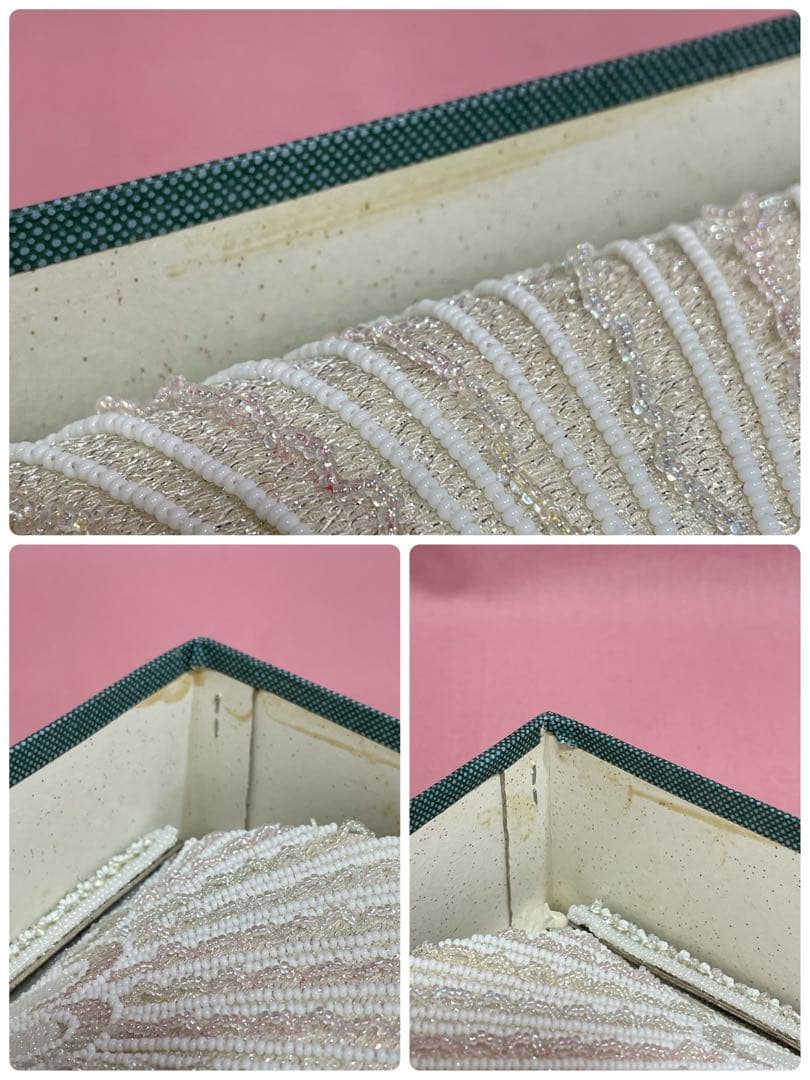 希少　貴重　はしもと　ビーズバッグ　ハンドバッグ　ガラスビーズ　FB-408共