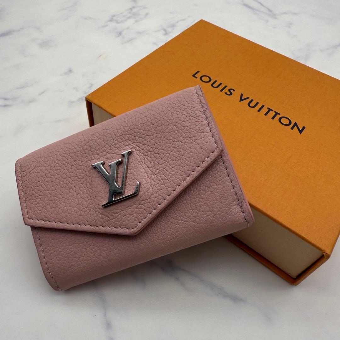 ルイヴィトン】 ポルトフォイユ ロックミニ 三つ折り財布 トリヨンレザー