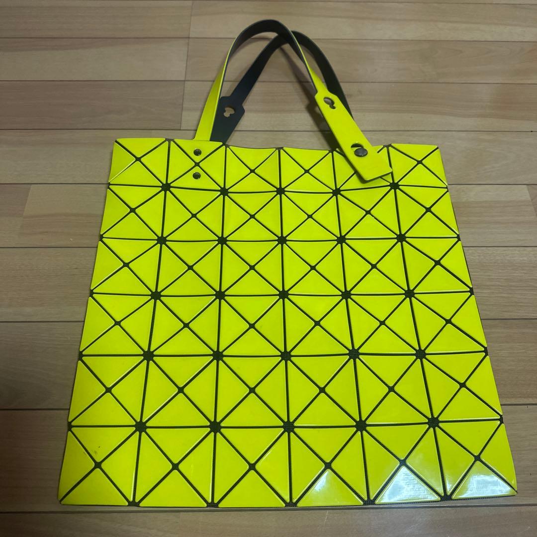 イエロー三角形パターン トートバッグ