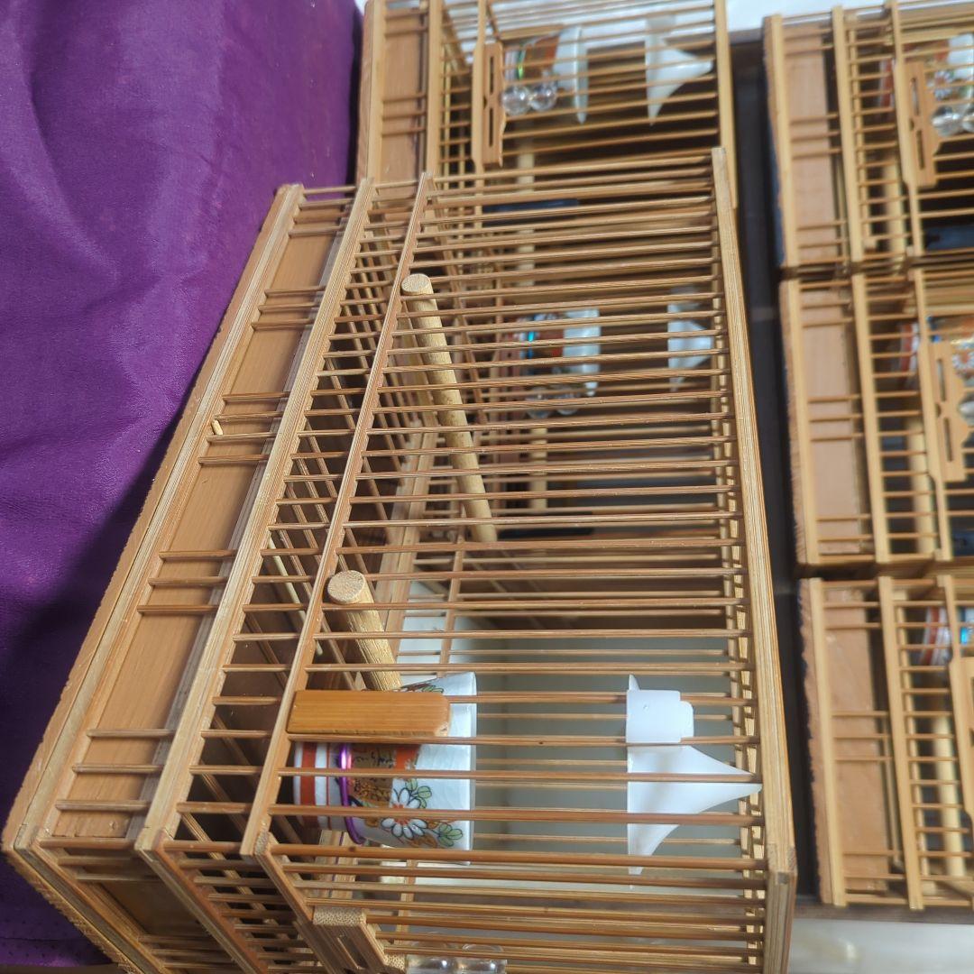 鳥籠6個セット＆6羽用寝桶