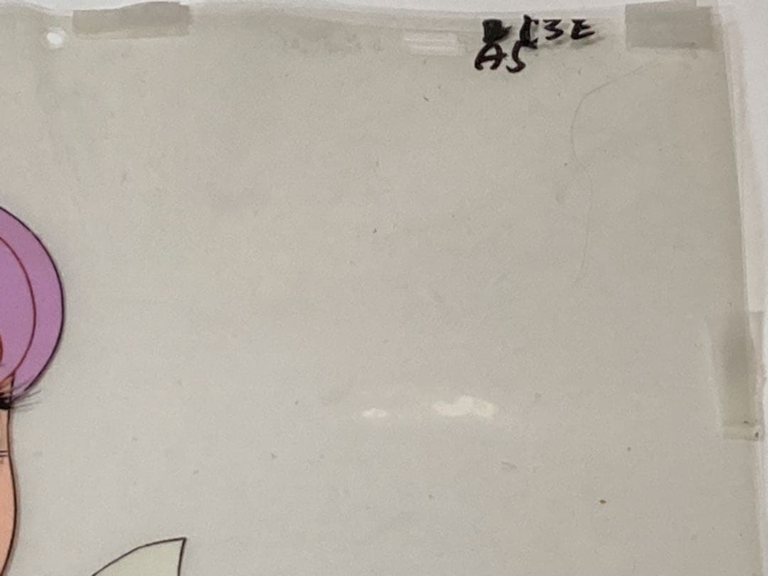 t２５　レア　大判聖闘士星矢セル画【城戸沙織】背景画・額縁付き