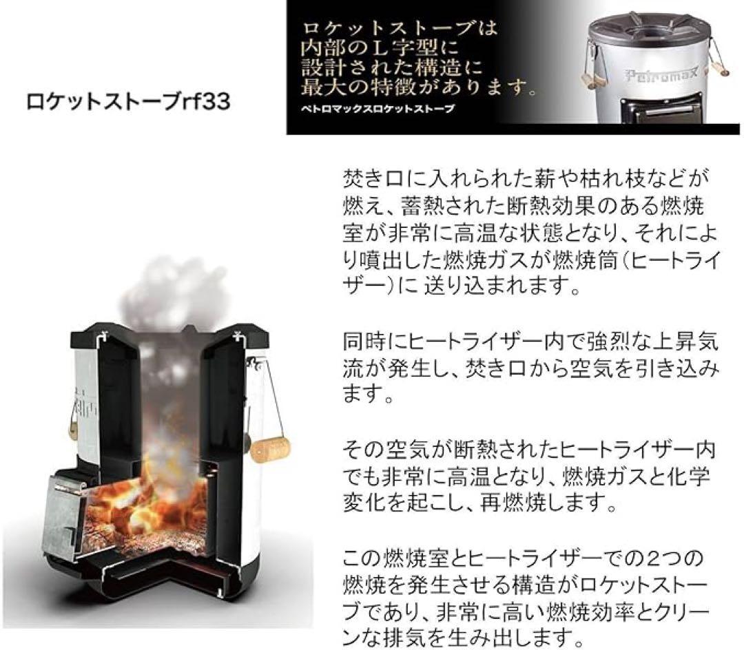 未使用 二次燃焼 ペトロマックス ロケットストーブ RF33
